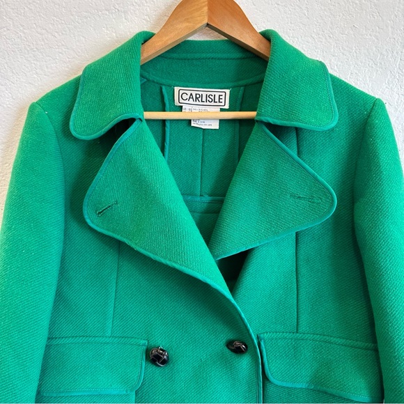 Carlisle Vintage wool Angora Short Coat Size 10 - Picture 2 of 8